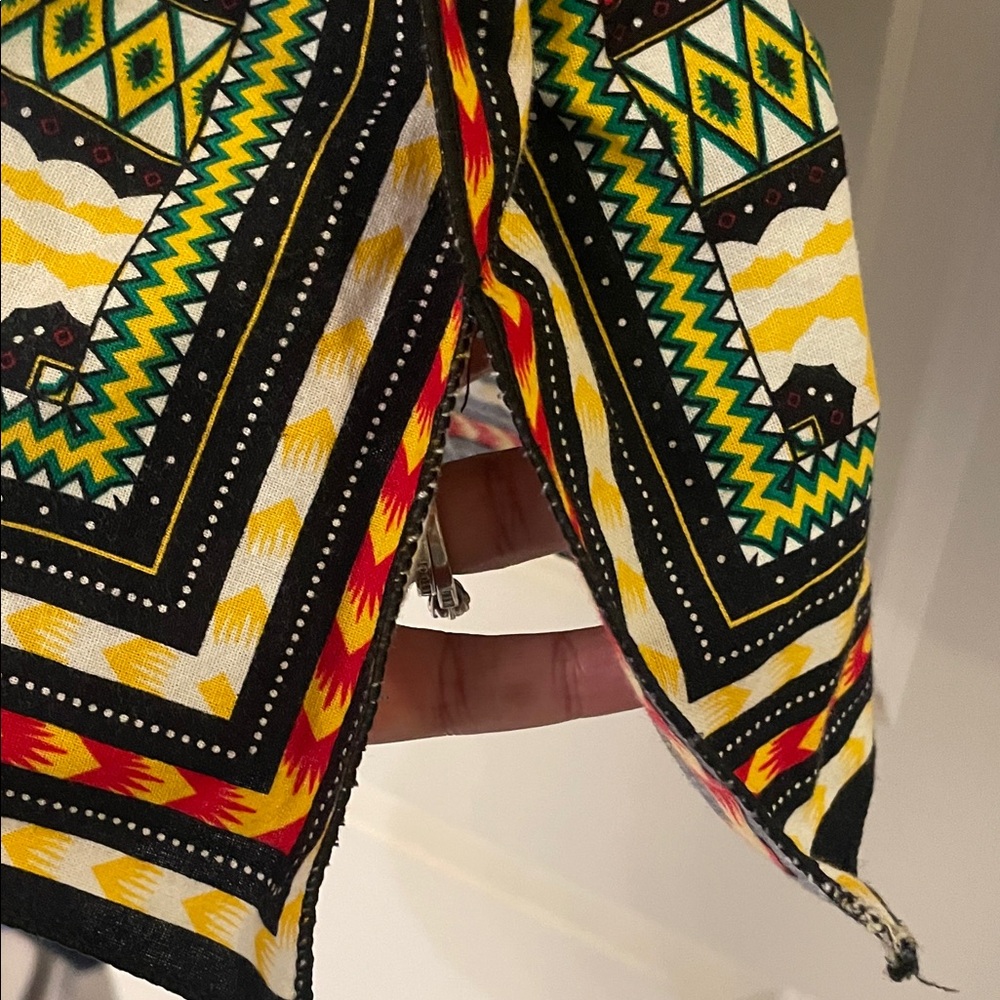 Women’s Dashiki Blue Patterned Top - Picture 5 of 5
